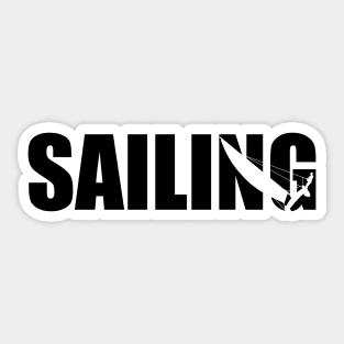 Catamaran with sailing Sticker